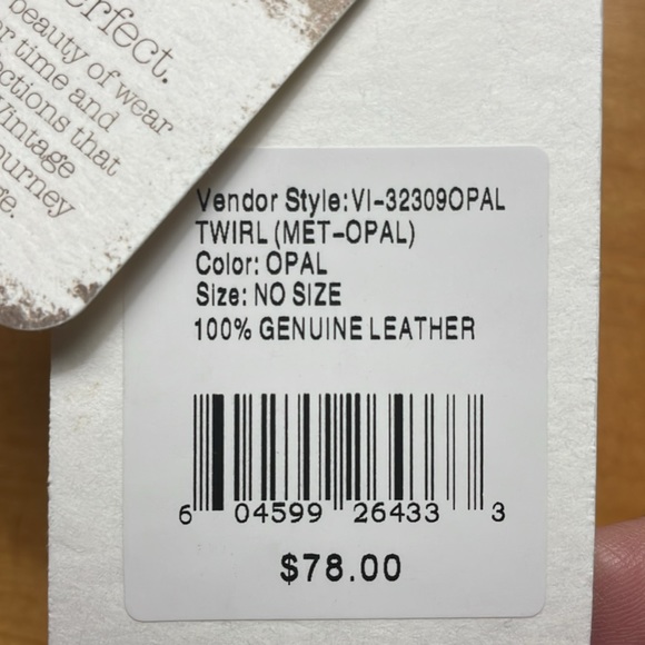 HOBO coin purse accessory bag, silver genuine leather - Picture 7 of 7